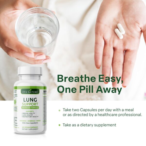 Detalles del suplemento respiratorio ETANATURE etiqueta e ingredientes