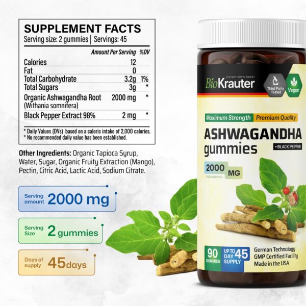 Version 1.0.0 Detalles gomitas Ashwagandha BIO KRAUTER