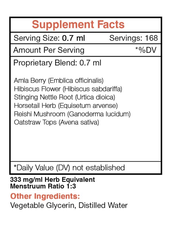 Version 1.0.0 Detalles de ingredientes naturales extracto herbal Secrets of the Tribe