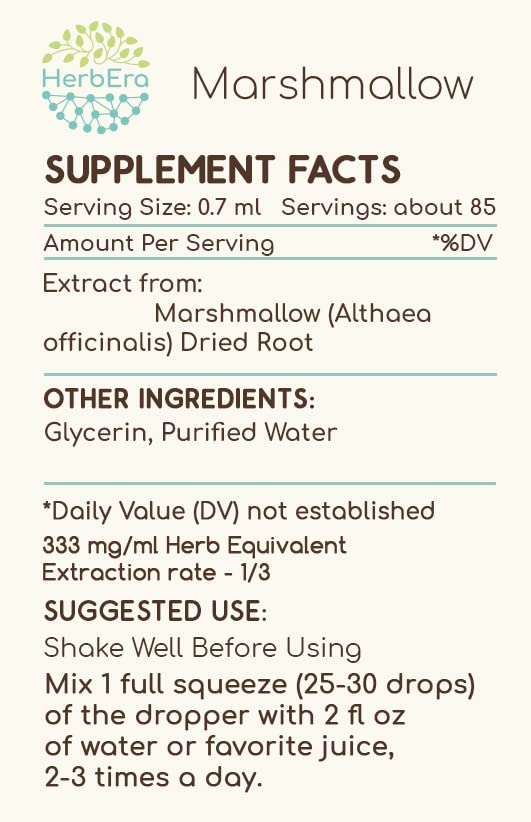 Version 1.0.0 Detalles ingredientes extracto natural HerbEra malvavisco
