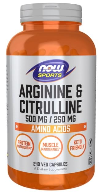 Detalle de ingredientes NOW Arginina Citrulina