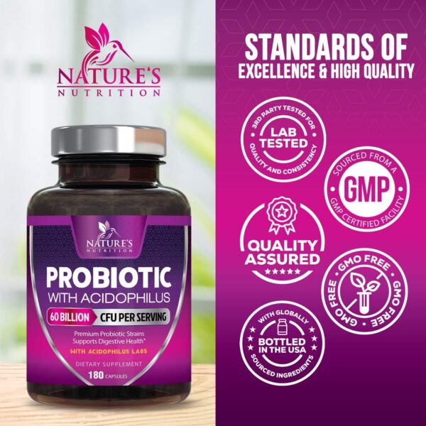 Detalles ingredientes probióticos natura's nutrition