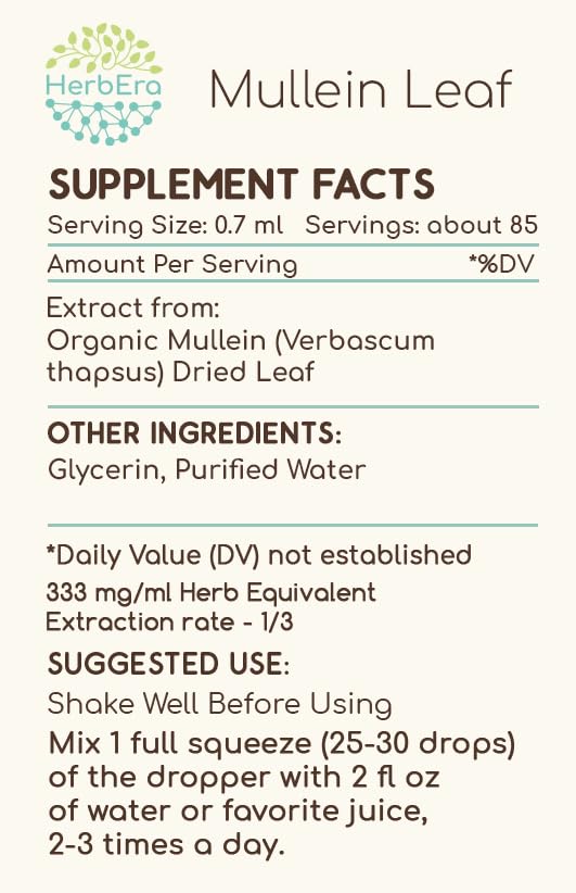 Detalles y uso extracto herbal gordolobo Herbera