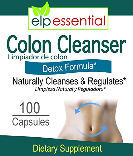 Detox limpiador colon 100 cápsulas cuidado digestivo