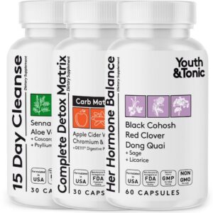Detox limpiador colon Youth & Tonic cápsulas para mujer y hombre