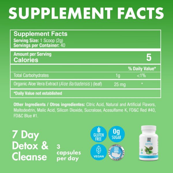 Version 1.0.0 Detox natural con fibra y extractos herbales para limpieza Sí Puedes