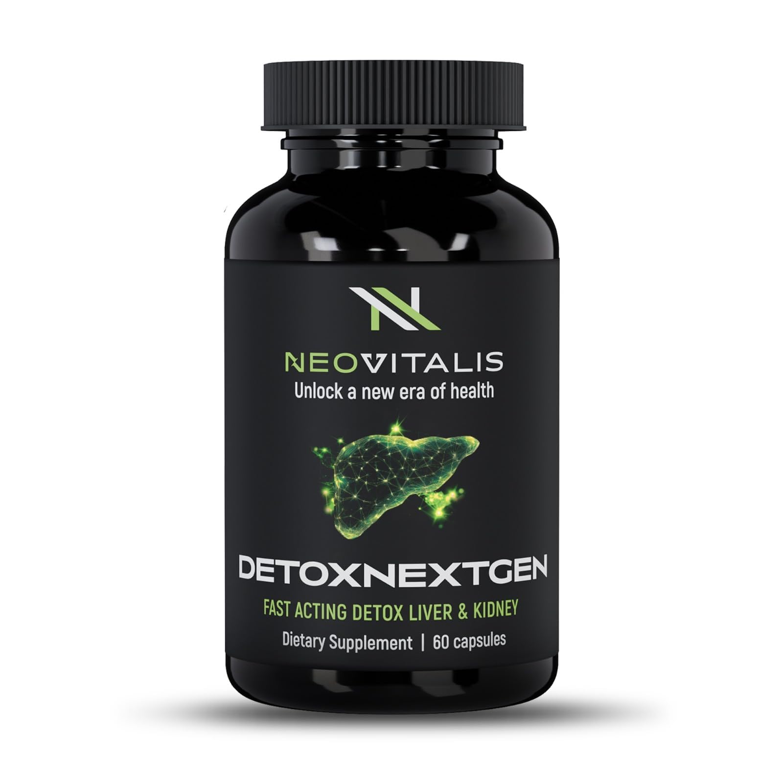 NeoVitalis DetoxNextGen Liver and Kidney Support Supplement with Milk Thistle and Dandelion