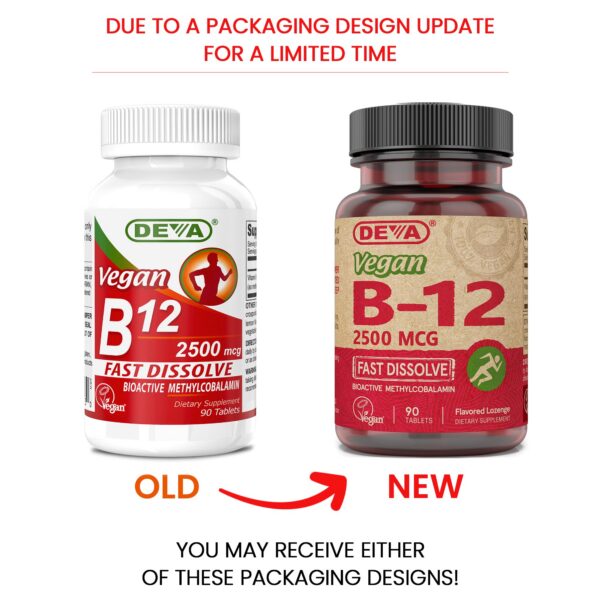 Pastillas DEVA B12 Veganas para sublingual absorción rápida