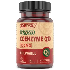 Version 1.0.0 Frente de la caja DEVA CoQ10 100 mg vegano