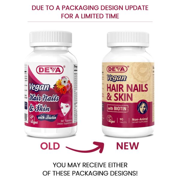 Etiqueta DEVA Hair Nails Skin Vegano