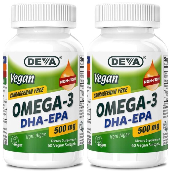 DEVA Omega-3 vegano envase botella