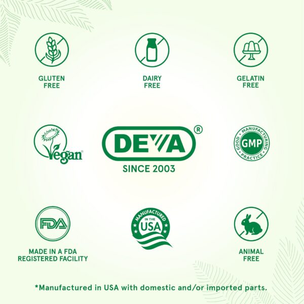 Version 1.0.0 Etiqueta de DEVA DHA EPA vegano