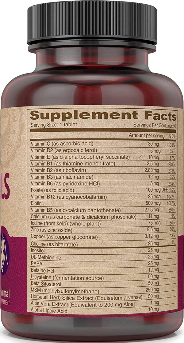 Version 1.0.0 Frasco suplemento vegano DEVA vitamina para piel y uñas