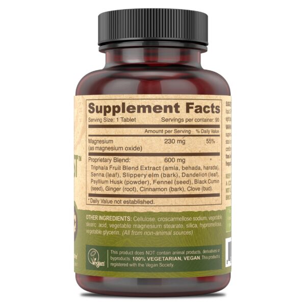 DEVA Vegan Colon Assist - Vista posterior