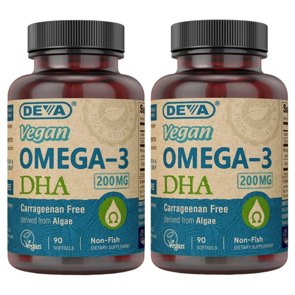 DEVA vegan omega-3 bottle front