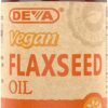 Frontal de la botella Deva Vegan Vitamins Aceite de Semilla de Lino