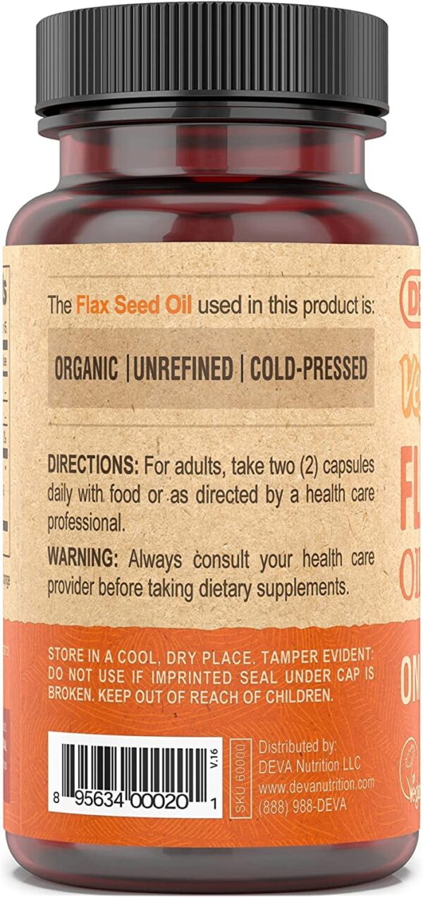 Vista lateral del envase Deva Vegan Vitamins