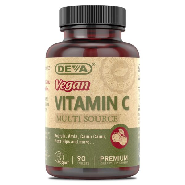 DEVA vitamina c vegana multifuente 90 tabletas