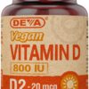 Frasco de DEVA Vitamina D2 800 UI
