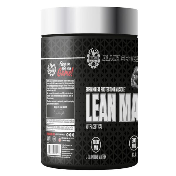 Etiqueta frontal de Lean Machine Black Series