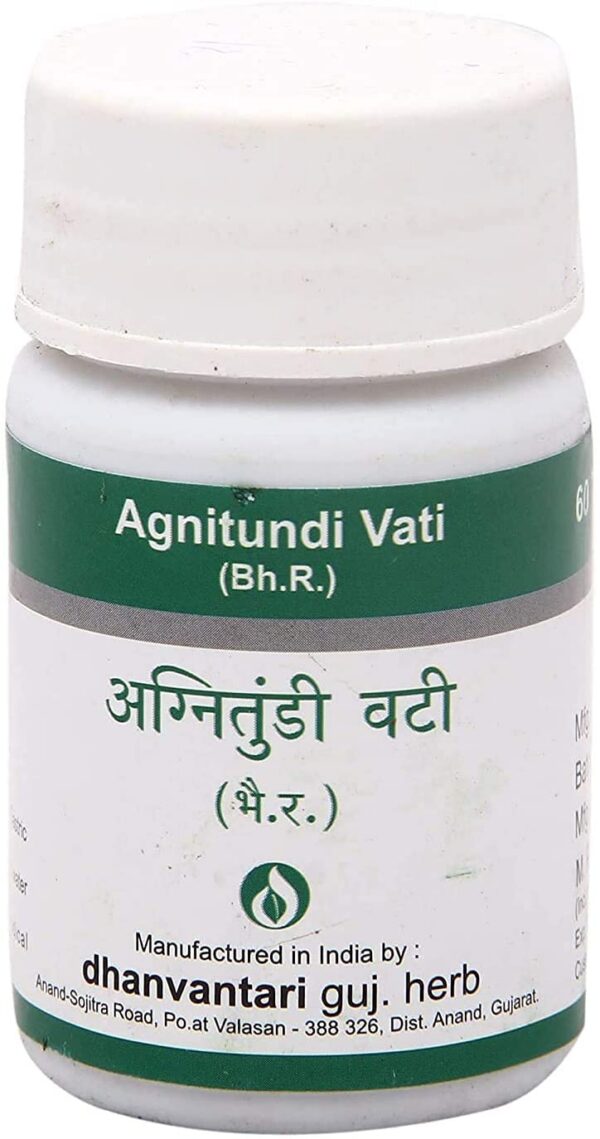 dhanvantari agnitundi vati 60 tabletas digestión natural anti gases