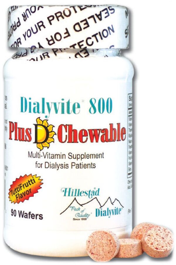 Dialyvite 800 Plus D masticables etiqueta frontal