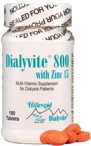 Version 1.0.0 Frasco de Dialyvite 800 con Zinc 15 mg