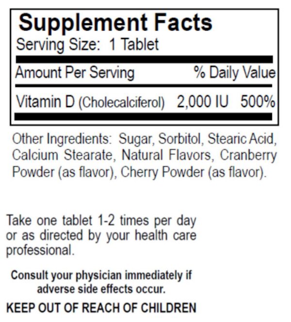 Version 1.0.0 Etiqueta nutricional en el empaque de Dialyvite D3 gomitas