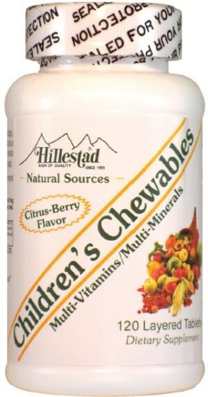 Frente del empaque de Dialyvite Hillestad multivitaminico para niños