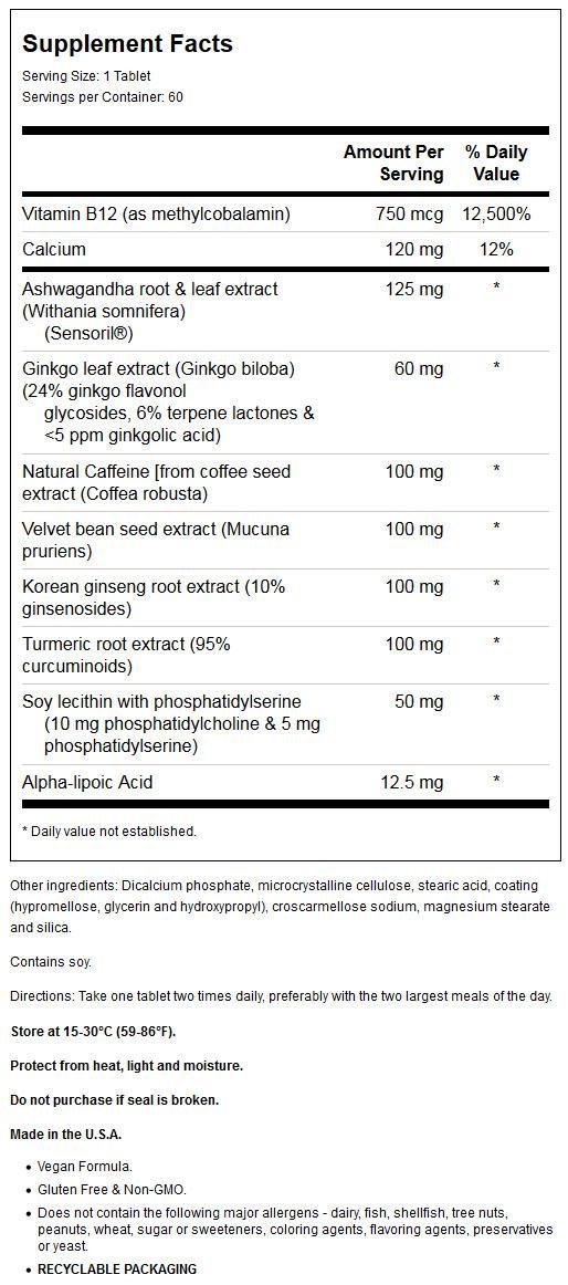 Version 1.0.0 Diamond Mind suplemento enfoque mental vista lateral