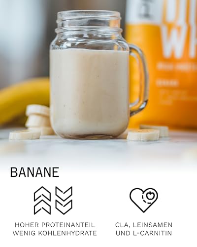 Detalle de la etiqueta nutricional Diet Whey 1kg Banana