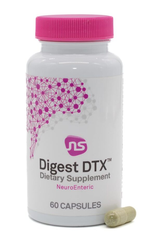 Digest DTX etiqueta y frasco