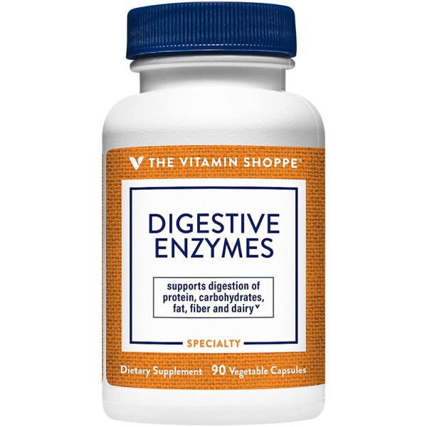 Version 1.0.0 Etiqueta de la botella Digestive Enzymes de The Vitamin Shoppe
