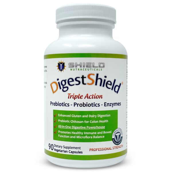 Frente del envase DigestShield 90 cápsulas