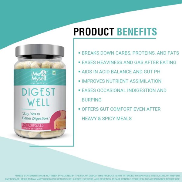 Interior de DigestWell cápsulas