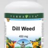 Version 1.0.0 Dill Weed 450 mg Terravita botella 100 cápsulas paquete 3