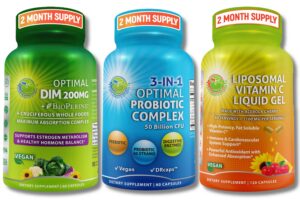 Bote DIM 200 mg con BioPerine y probiótico