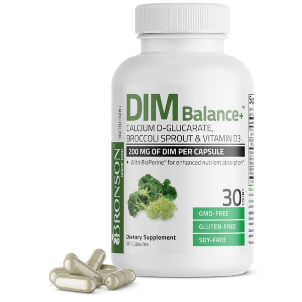 DIM Balance+ de Bronson para equilibrio hormonal