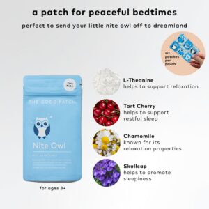 Parches con extractos naturales cereza, manzanilla y skullcap para niños