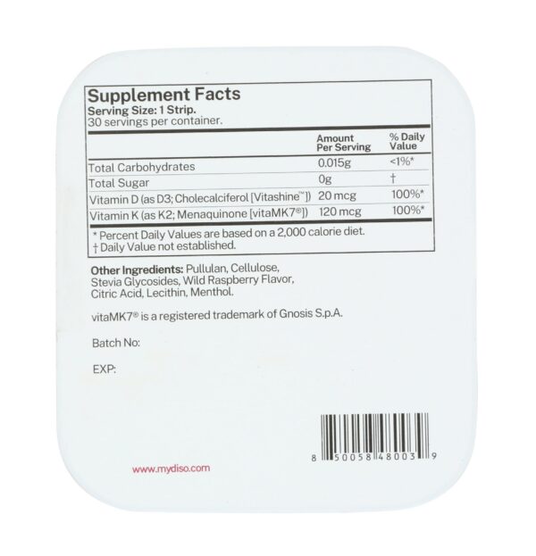 Tira disoluble en la lengua