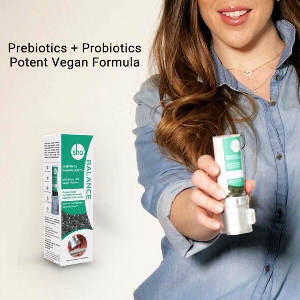 Dispensador cápsulas SHO Balance para ingesta fácil diaria