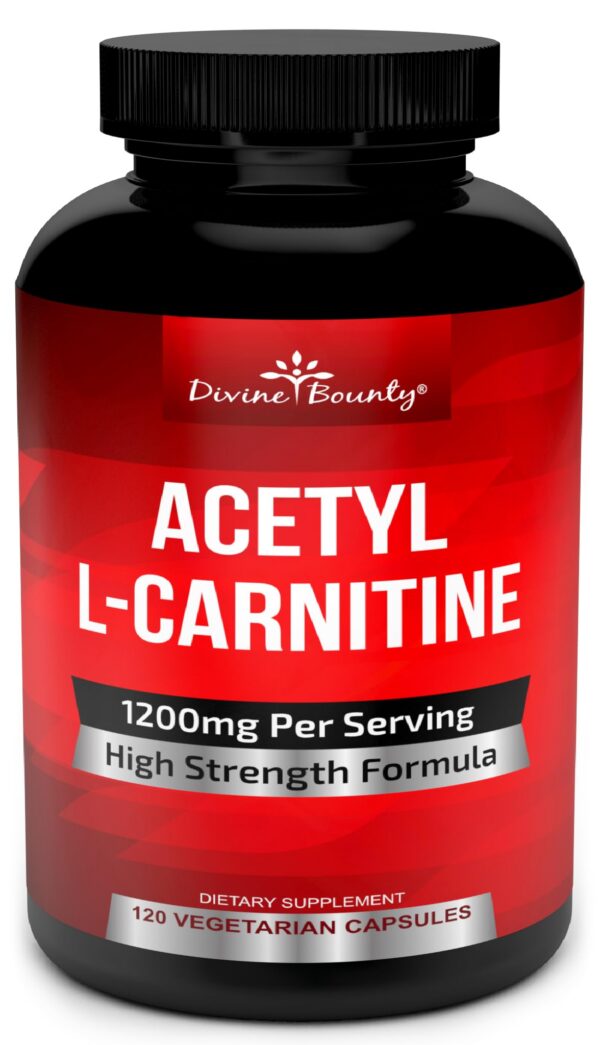 Divine Bounty acetil L-carnitina frasco