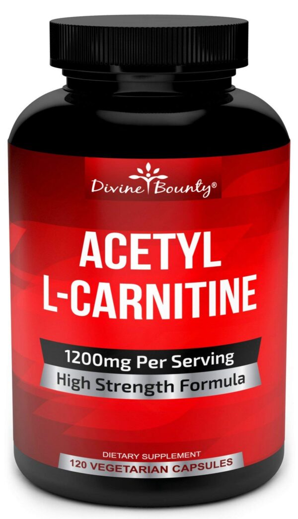 Divine Bounty caja y frascos del set D-Mannose y Acetyl L-Carnitine