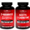 Divine Bounty D-Mannose y Acetyl L-Carnitine, empaque frontal