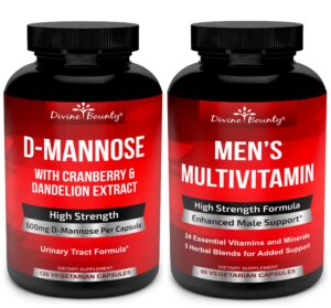 Frente del envase Divine Bounty D-Mannose cápsulas
