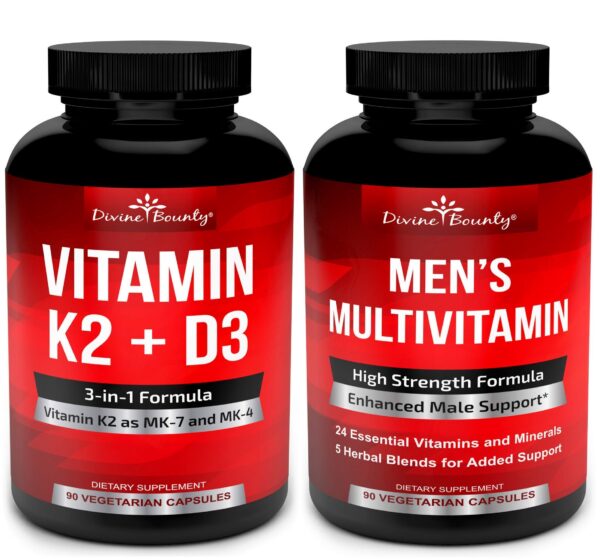 Version 1.0.0 Divine Bounty Vitamina K2 con D3 frasco