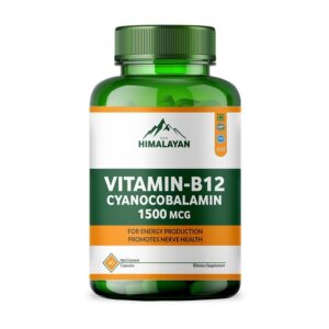 Divya Himalayan B12 cápsulas veganas frente