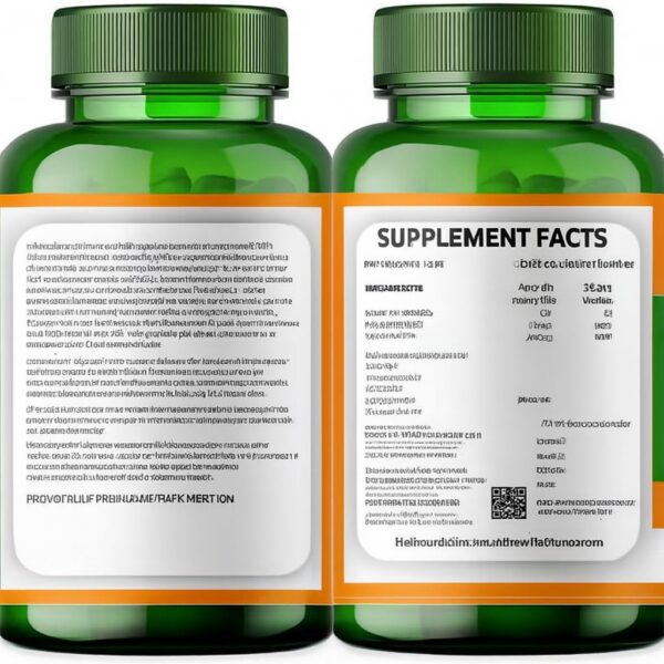 Etiqueta con ingredientes Divya Himalayan D3 K2