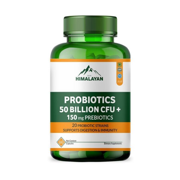 Divya Himalayan probióticos 50 mil millones y 20 cepas enzimas digestivas