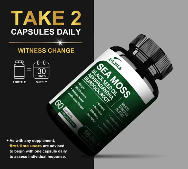 DLNIA mezcla orgánica ingredientes potentes para salud